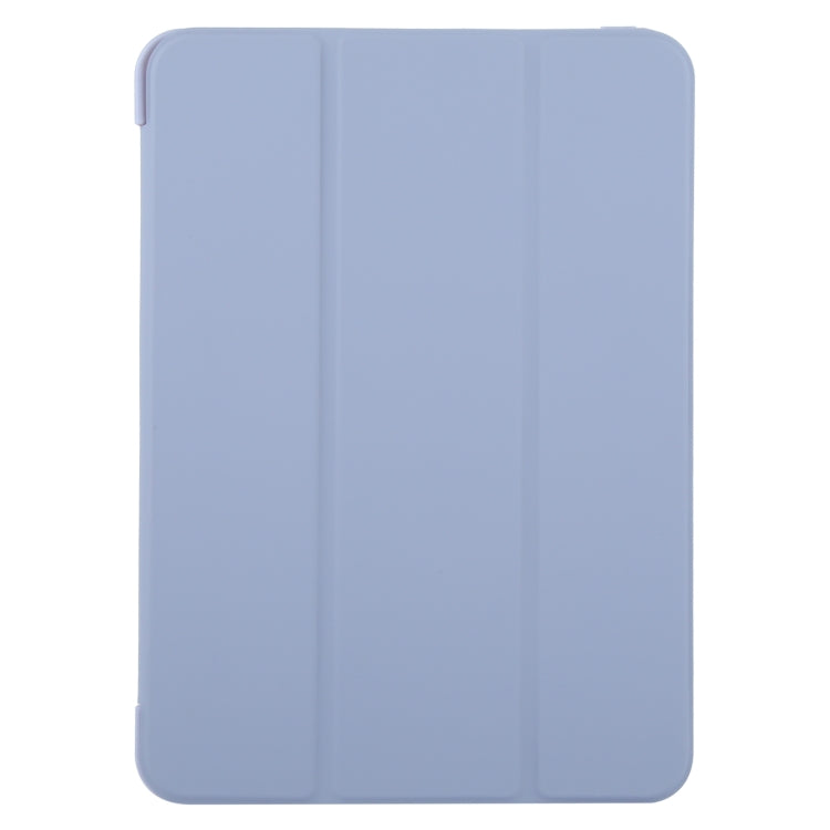 For iPad Air 13 2024 GEBEI 3-folding Holder Shockproof Flip Leather Tablet Case(Light Purple) - iPad Air 13 2024 Cases by GEBEI | Online Shopping South Africa | PMC Jewellery | Buy Now Pay Later Mobicred