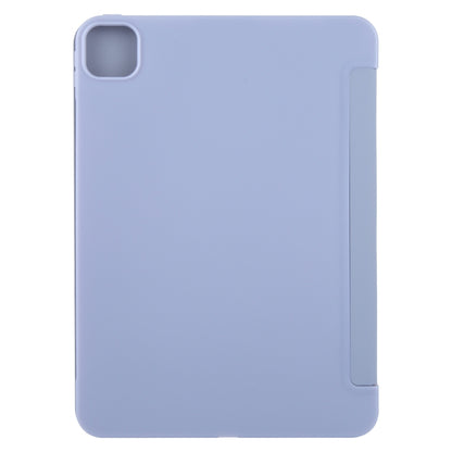 For iPad Pro 13 2024 GEBEI 3-folding Holder Shockproof Flip Leather Tablet Case(Light Purple) - iPad Pro 13 2024 Cases by GEBEI | Online Shopping South Africa | PMC Jewellery | Buy Now Pay Later Mobicred