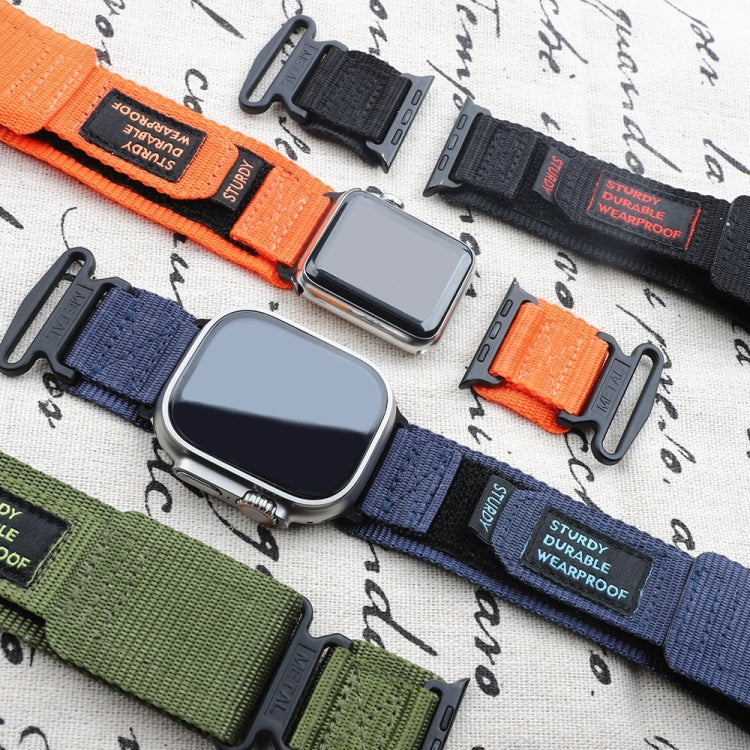 Nylon Two Section Watch Band For Apple Watch Ultra 2 49mm(Orange) - free shipping - PMC Jewellery - Order now!