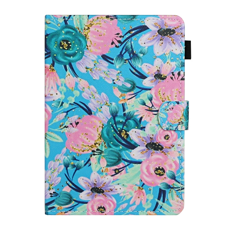 For 10 inch Universal Tablet PC Flower Pattern Horizontal Flip Leather Case with Card Slots & Holder(Pink Flower) - 10 - 11 inch by PMC TechLife | Online Shopping South Africa | PMC TechLife | Buy Now Pay Later Mobicred