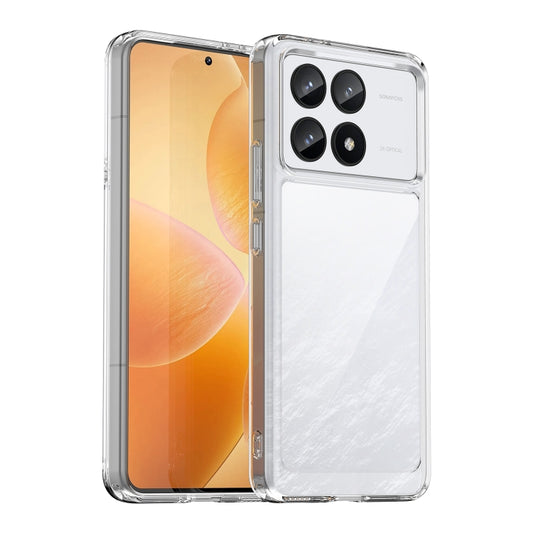 For Xiaomi Redmi K70 Colorful Series Acrylic Hybrid TPU Phone Case(Transparent) - K70 Cases by PMC Jewellery | Online Shopping South Africa | PMC Jewellery | Buy Now Pay Later Mobicred