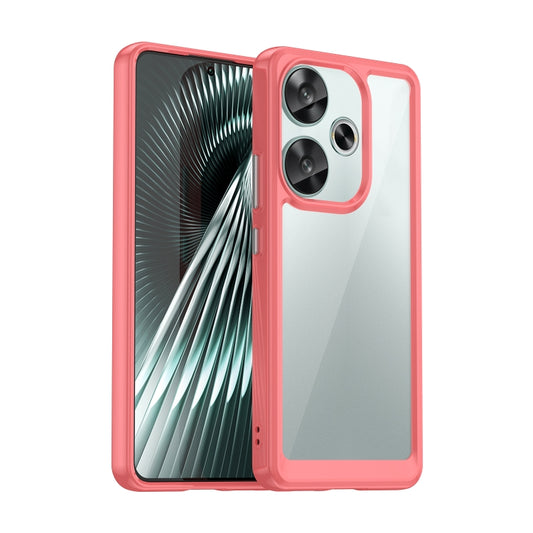 For Xiaomi Redmi Turbo 3 Colorful Series Acrylic Hybrid TPU Phone Case(Red) - Xiaomi Cases by PMC Jewellery | Online Shopping South Africa | PMC Jewellery | Buy Now Pay Later Mobicred