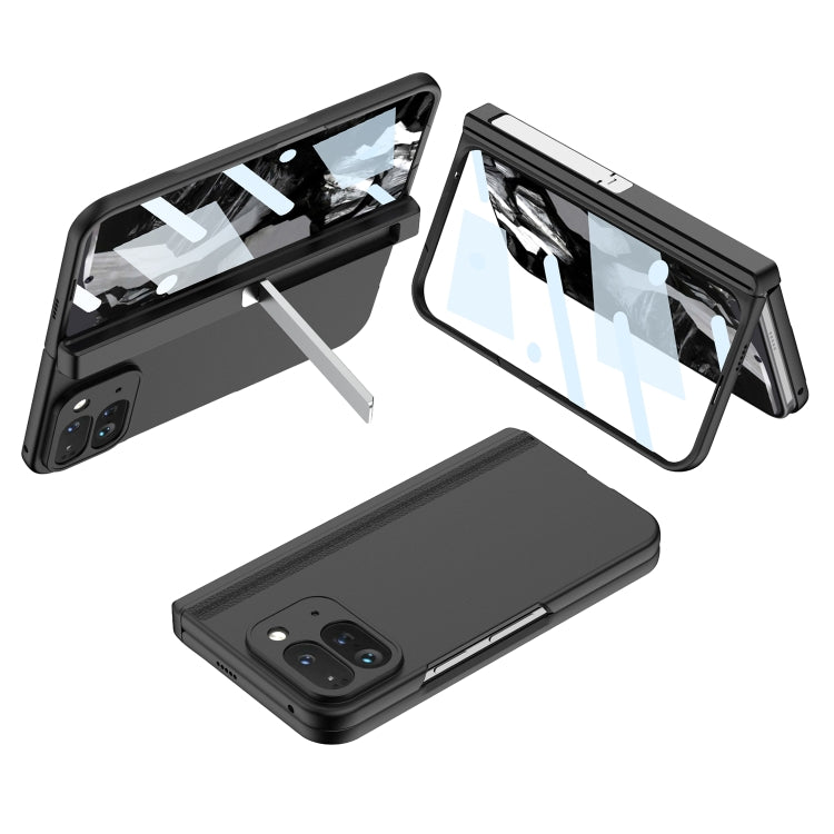 For Google Pixel 9 Pro Fold GKK Integrated Fold Hinge Full Coverage Phone Case with Holder(Black) - Google Cases by GKK | Online Shopping South Africa | PMC Jewellery | Buy Now Pay Later Mobicred