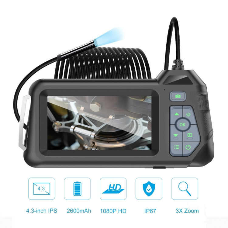 M60 4.3 inch Single Camera with Screen Endoscope, Length:1m(5.5mm) -  by PMC TechLife | Online Shopping South Africa | PMC TechLife | Buy Now Pay Later Mobicred