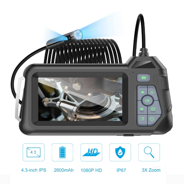 M60 4.3 inch Dual Camera with Screen Endoscope, Length:5m(8mm) -  by PMC TechLife | Online Shopping South Africa | PMC TechLife | Buy Now Pay Later Mobicred
