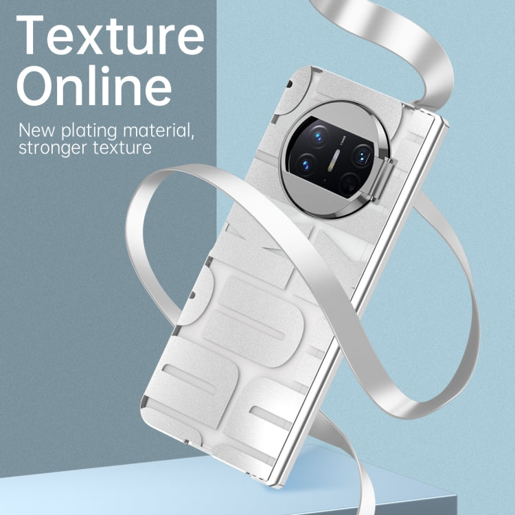 For Huawei Mate X3 Integrated Electroplating Folding Phone Case with Hinge(Tyrant Gold) - Huawei Cases by PMC TechLife | Online Shopping South Africa | PMC TechLife | Buy Now Pay Later Mobicred