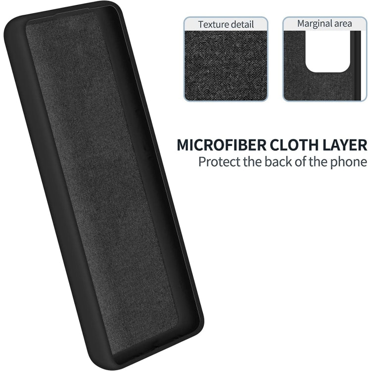 For Motorola Moto G64 Pure Color Liquid Silicone Shockproof Phone Case(Black) - Motorola Cases by PMC TechLife | Online Shopping South Africa | PMC TechLife | Buy Now Pay Later Mobicred