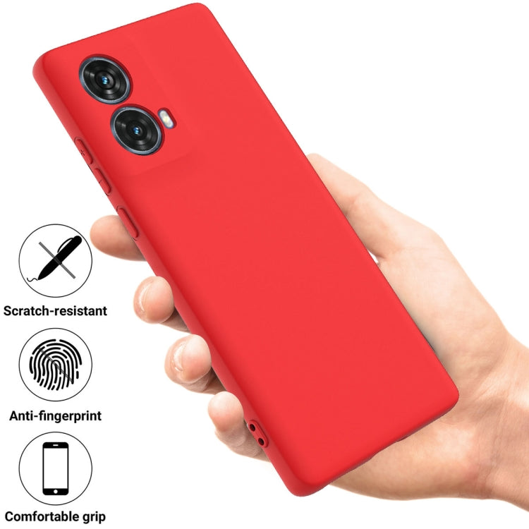 For Motorola Moto G85 Solid Color Liquid Silicone Dropproof Full Coverage Phone Case(Red) - free shipping - PMC TechLife - Order now!