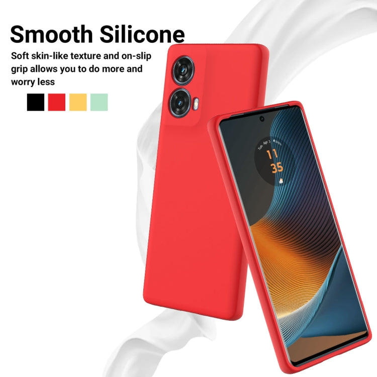 For Motorola Moto G85 Solid Color Liquid Silicone Dropproof Full Coverage Phone Case(Red) - free shipping - PMC TechLife - Order now!