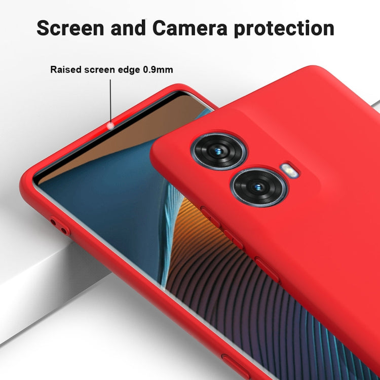 For Motorola Moto G85 Solid Color Liquid Silicone Dropproof Full Coverage Phone Case(Red) - free shipping - PMC TechLife - Order now!