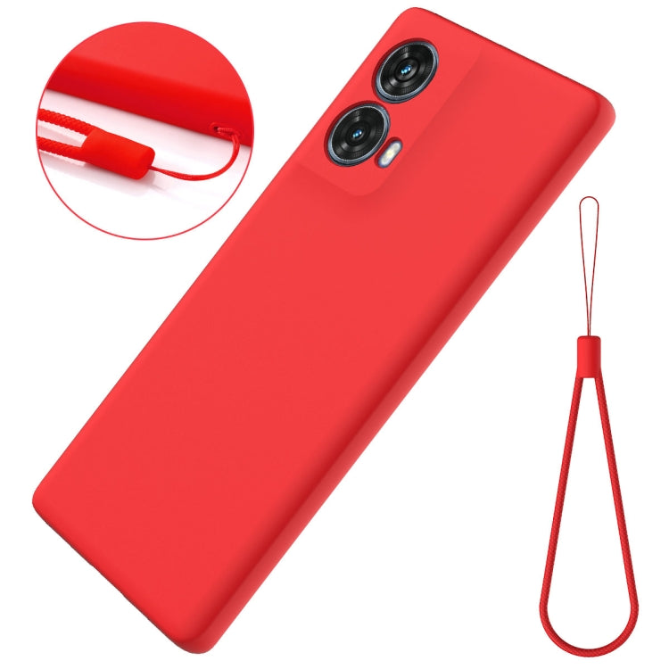 For Motorola Moto G85 Solid Color Liquid Silicone Dropproof Full Coverage Phone Case(Red) - free shipping - PMC TechLife - Order now!