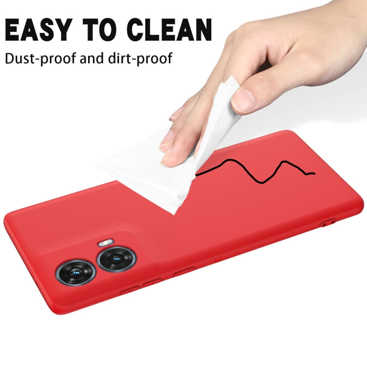 For Motorola Moto G85 Solid Color Liquid Silicone Dropproof Full Coverage Phone Case(Red) - free shipping - PMC TechLife - Order now!