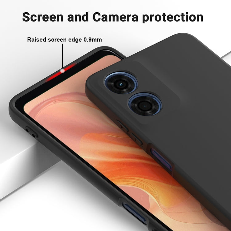 For Motorola Moto E14 Solid Color Liquid Silicone Dropproof Full Coverage Phone Case(Black) - free shipping - PMC TechLife - Order now!