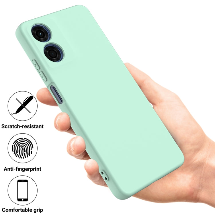 For Motorola Moto E14 Solid Color Liquid Silicone Dropproof Full Coverage Phone Case(Green) - free shipping - PMC TechLife - Order now!