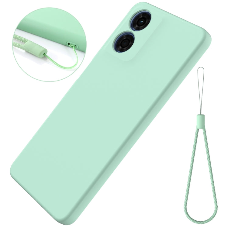 For Motorola Moto E14 Solid Color Liquid Silicone Dropproof Full Coverage Phone Case(Green) - free shipping - PMC TechLife - Order now!
