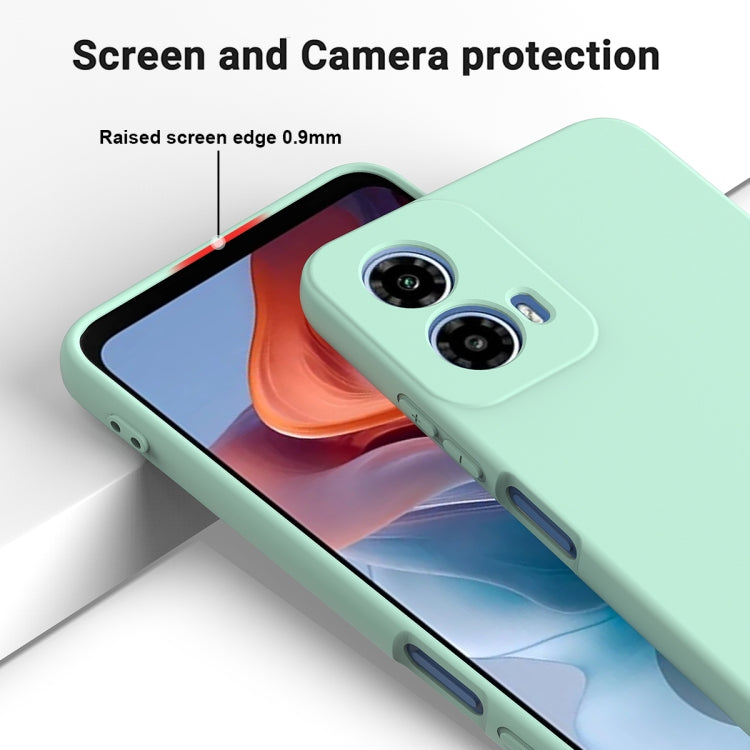For Motorola Moto G45 Solid Color Liquid Silicone Dropproof Full Coverage Phone Case(Green) - free shipping - PMC TechLife - Order now!