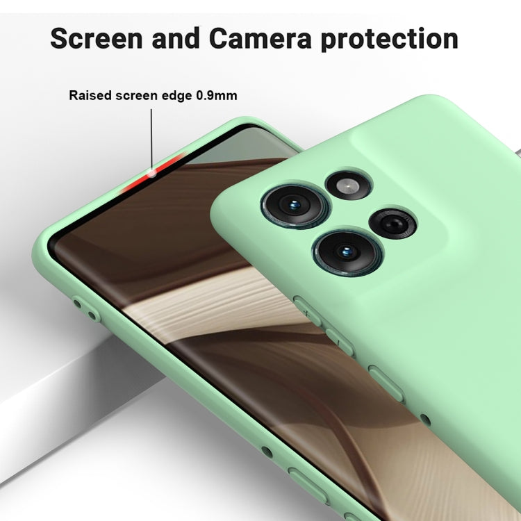For Motorola Moto G75 Solid Color Liquid Silicone Dropproof Full Coverage Phone Case(Green) - free shipping - PMC TechLife - Order now!