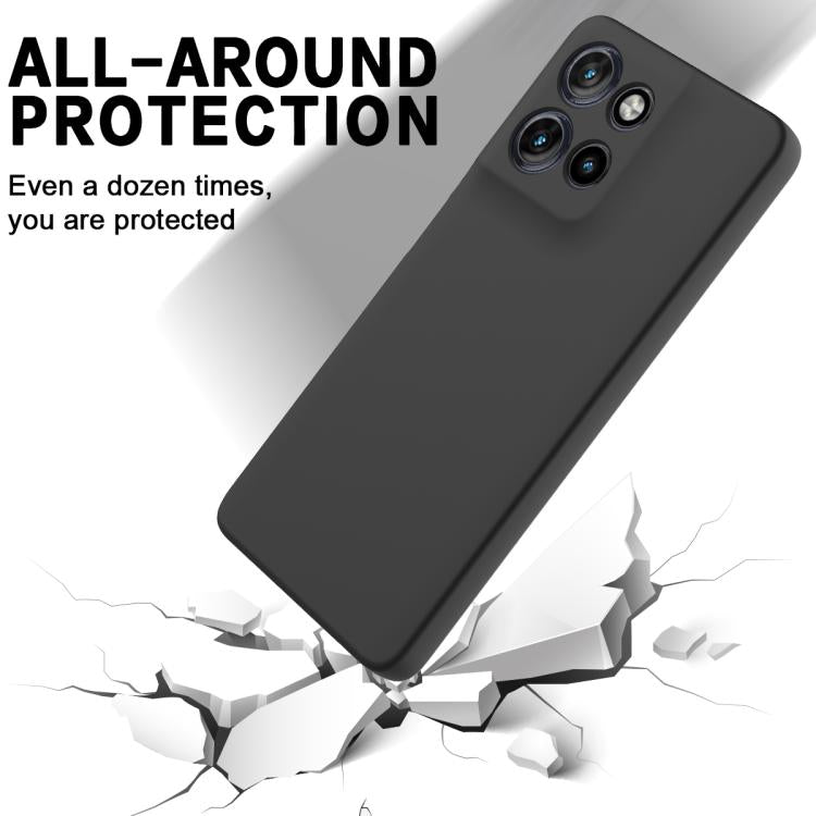 For Motorola Moto G Power 2025 Solid Color Liquid Silicone Dropproof Full Coverage Phone Case(Black) - free shipping - PMC TechLife - Order now!