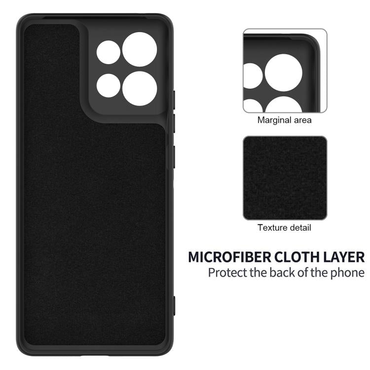 For Motorola Moto G15 Solid Color Liquid Silicone Dropproof Full Coverage Phone Case(Black) - free shipping - PMC TechLife - Order now!