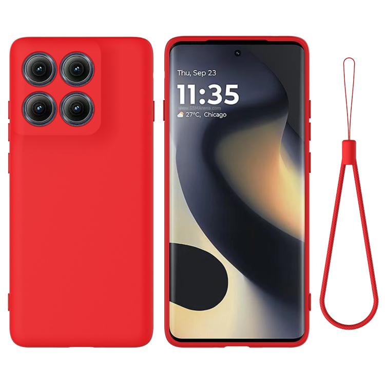 For Motorola Edge 5G 2025 Solid Color Liquid Silicone Dropproof Full Coverage Phone Case(Red) - free shipping - PMC TechLife - Order now!