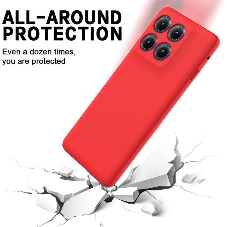 For Motorola Edge 5G 2025 Solid Color Liquid Silicone Dropproof Full Coverage Phone Case(Red) - free shipping - PMC TechLife - Order now!