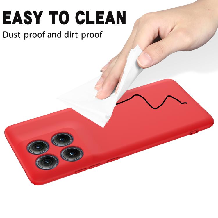 For Motorola Edge 5G 2025 Solid Color Liquid Silicone Dropproof Full Coverage Phone Case(Red) - free shipping - PMC TechLife - Order now!