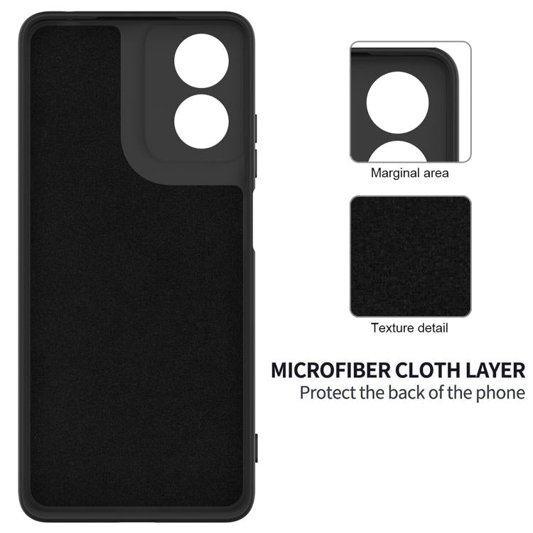 For Motorola Moto G04S 4G / E14 4G Solid Color Liquid Silicone Dropproof Full Coverage Phone Case(Black) - free shipping - PMC TechLife - Order now!