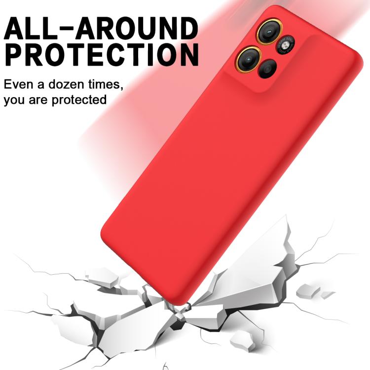 For Motorola Moto G56 5G Solid Color Liquid Silicone Dropproof Full Coverage Phone Case(Red) - free shipping - PMC TechLife - Order now!