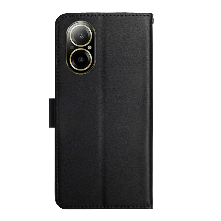 For Realme C67 4G Genuine Leather Fingerprint-proof Flip Phone Case(Black) - free shipping - PMC TechLife - Order now!