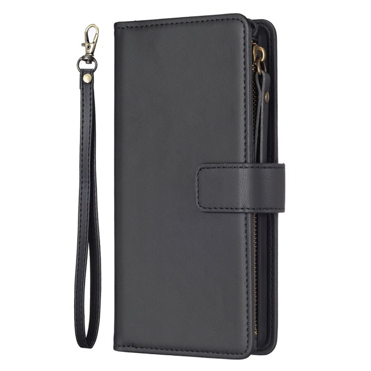 For Google Pixel 7 9 Card Slots Zipper Wallet Leather Flip Phone Case(Black) - Google Cases by PMC Jewellery | Online Shopping South Africa | PMC Jewellery | Buy Now Pay Later Mobicred