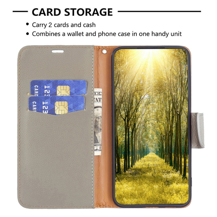 For Xiaomi Redmi Note 13 Pro 5G Litchi Texture Pure Color Leather Phone Case(Grey) - Xiaomi Cases by PMC TechLife | Online Shopping South Africa | PMC TechLife | Buy Now Pay Later Mobicred