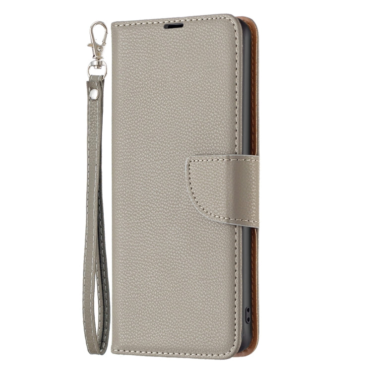 For Xiaomi Redmi Note 13 4G Global Litchi Texture Pure Color Leather Phone Case(Grey) - Note 13 Cases by PMC TechLife | Online Shopping South Africa | PMC TechLife | Buy Now Pay Later Mobicred