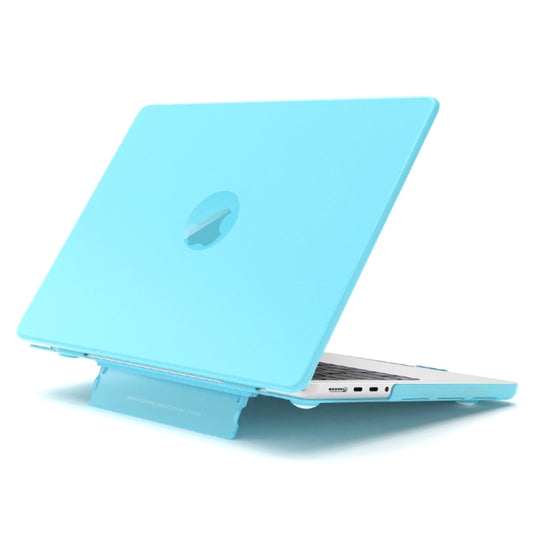 For Macbook Pro 16.2 2023 A2991/A2780 Frosted Translucent Laptop Protective Case(Blue) - MacBook Pro Cases by PMC Jewellery | Online Shopping South Africa | PMC Jewellery | Buy Now Pay Later Mobicred