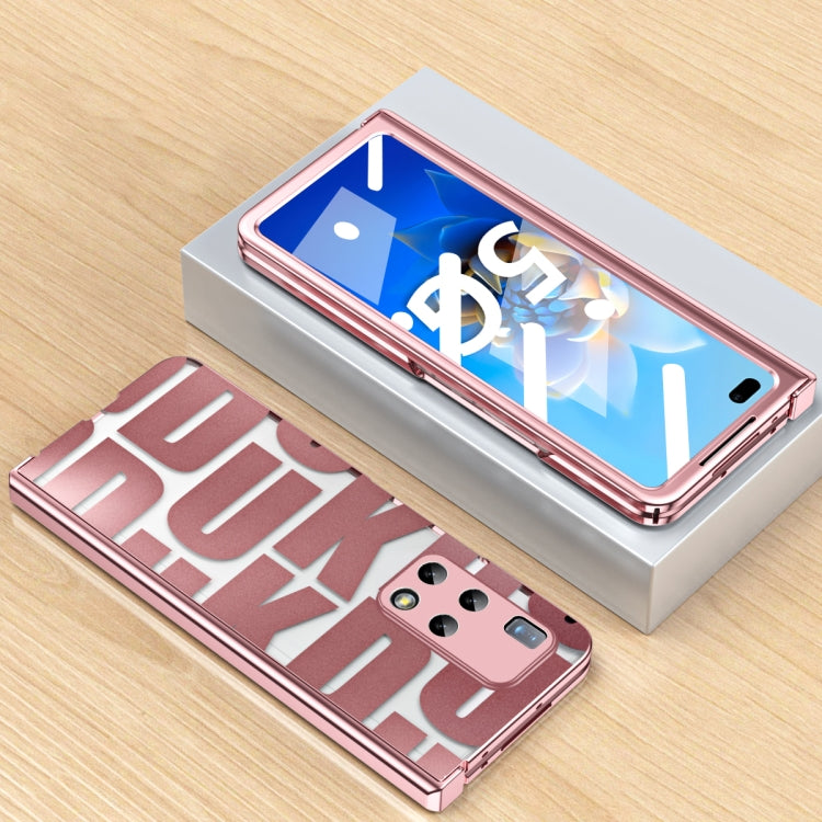 For Huawei Mate X2 Integrated Electroplating Folding Phone Case with Hinge(Rose Gold) - free shipping - PMC TechLife - Order now!