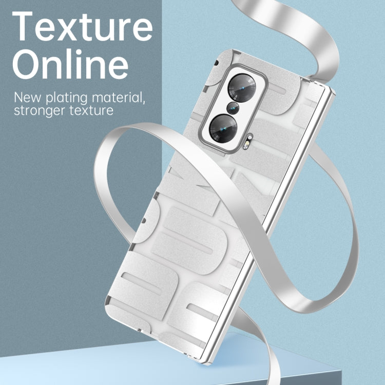 For Honor Magic V Integrated Electroplating Folding Phone Case with Hinge(Rose Gold) - Honor Cases by PMC TechLife | Online Shopping South Africa | PMC TechLife | Buy Now Pay Later Mobicred