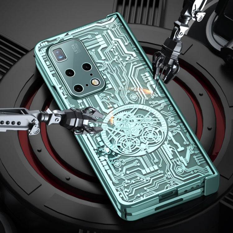 For Huawei Mate X2 Mechanical Legend Integrated Electroplating All-inclusive Phone Case(Blue) - Huawei Cases by PMC TechLife | Online Shopping South Africa | PMC TechLife | Buy Now Pay Later Mobicred