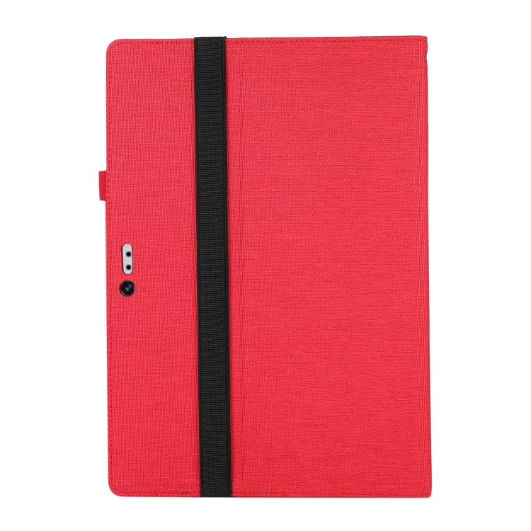 For Microsoft Surface Pro 4/5/6/7 Fabric Leather Tablet Case(Red) - Others by PMC TechLife | Online Shopping South Africa | PMC TechLife | Buy Now Pay Later Mobicred