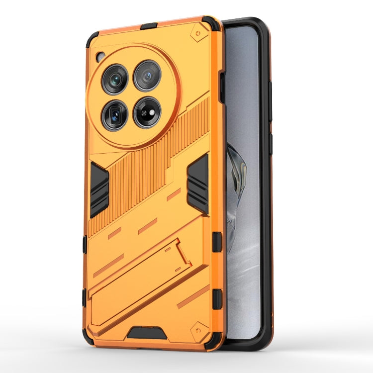 For OnePlus 12 5G Punk Armor 2 in 1 PC + TPU Phone Case with Holder(Orange) - OnePlus Cases by PMC TechLife | Online Shopping South Africa | PMC TechLife