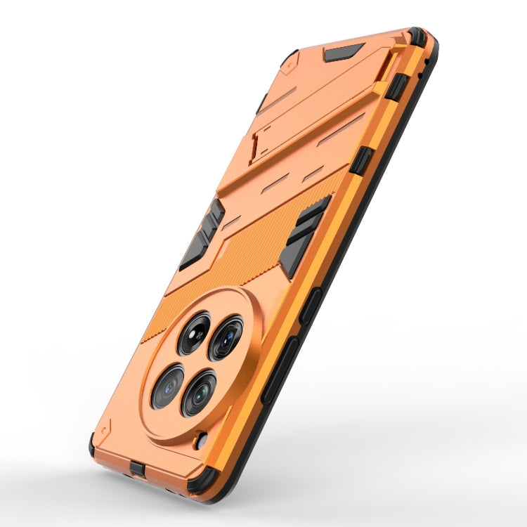 For OnePlus 12 5G Punk Armor 2 in 1 PC + TPU Phone Case with Holder(Orange) - OnePlus Cases by PMC TechLife | Online Shopping South Africa | PMC TechLife