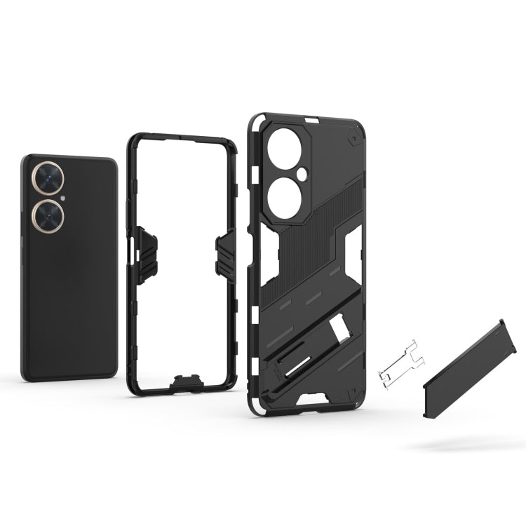 For Huawei nova 11i 4G Punk Armor 2 in 1 PC + TPU Phone Case with Holder(Blue) - Huawei Cases by PMC TechLife | Online Shopping South Africa | PMC TechLife | Buy Now Pay Later Mobicred