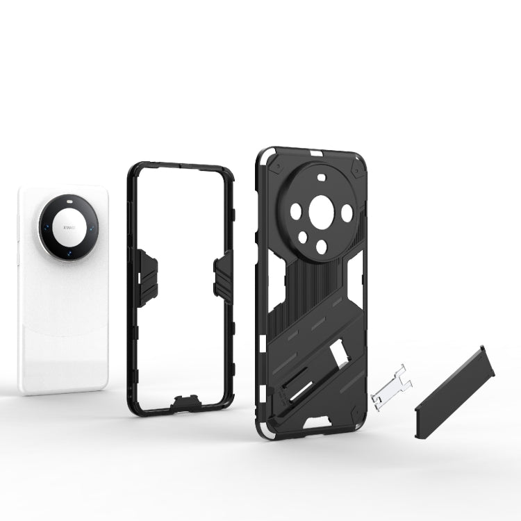 For Huawei Mate 60 Pro Punk Armor 2 in 1 PC + TPU Phone Case with Holder(Red) - Huawei Cases by PMC TechLife | Online Shopping South Africa | PMC TechLife | Buy Now Pay Later Mobicred