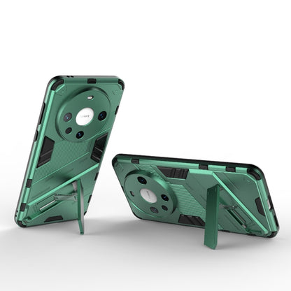 For Huawei Mate 60 Pro Punk Armor 2 in 1 PC + TPU Phone Case with Holder(Green) - Huawei Cases by PMC Jewellery | Online Shopping South Africa | PMC Jewellery | Buy Now Pay Later Mobicred