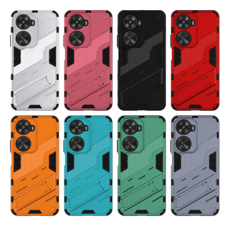 For Huawei nova 11 SE Punk Armor 2 in 1 PC + TPU Phone Case with Holder(Green) - Huawei Cases by PMC TechLife | Online Shopping South Africa | PMC TechLife | Buy Now Pay Later Mobicred