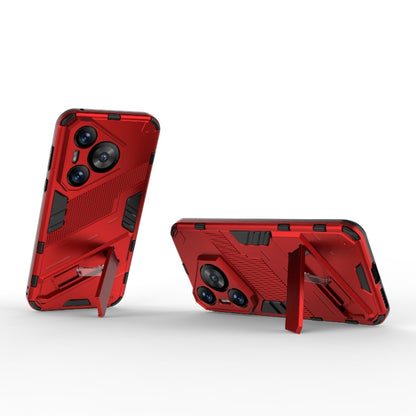 For Huawei Pura 70 Punk Armor 2 in 1 PC + TPU Phone Case with Holder(Red) - Huawei Cases by PMC Jewellery | Online Shopping South Africa | PMC Jewellery | Buy Now Pay Later Mobicred