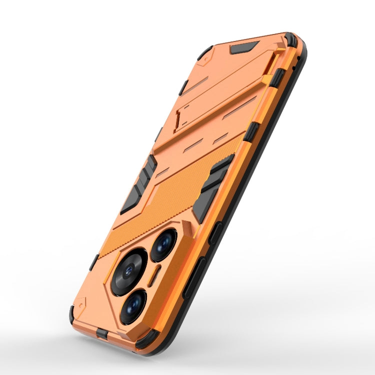 For Huawei Pura 70 Punk Armor 2 in 1 PC + TPU Phone Case with Holder(Orange) - Huawei Cases by PMC Jewellery | Online Shopping South Africa | PMC Jewellery | Buy Now Pay Later Mobicred