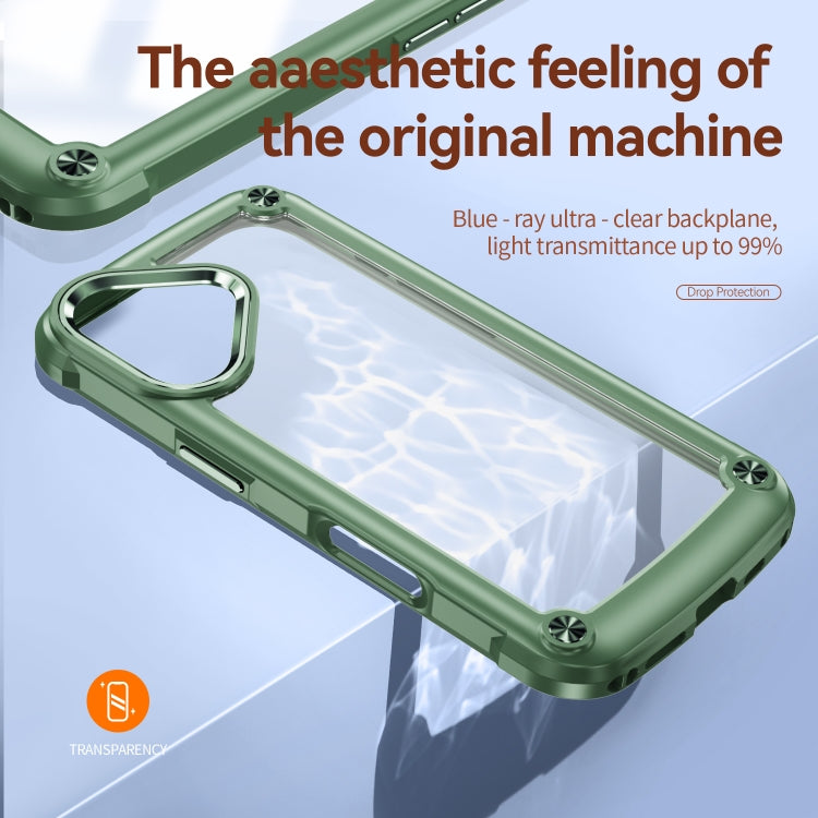 For iPhone 16 TPU + PC Lens Protection Phone Case(Green) - free shipping - PMC TechLife - Order now!