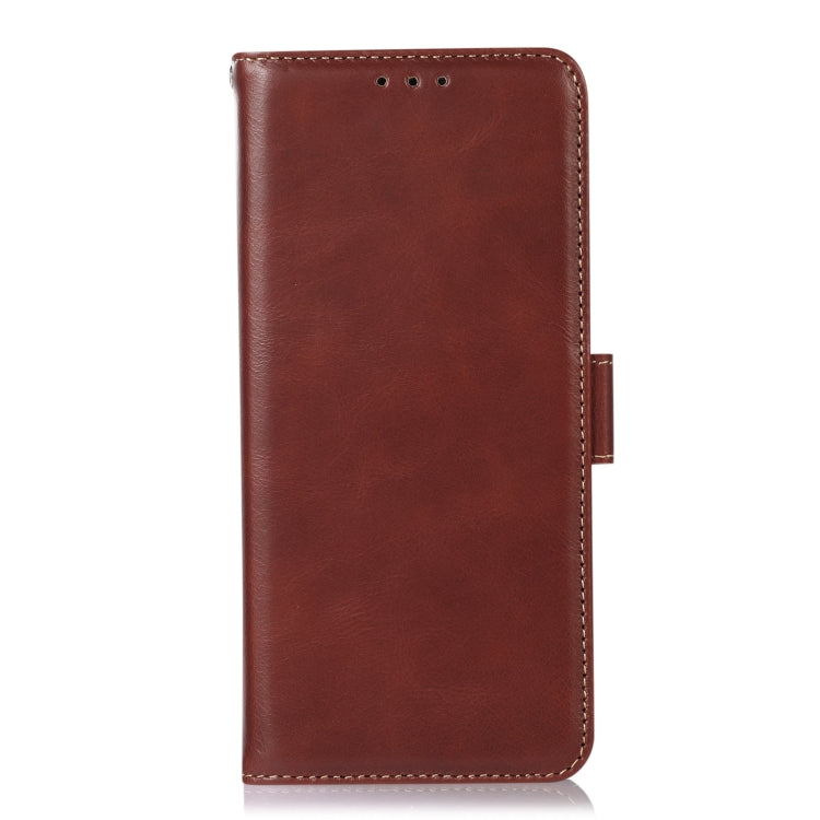 For iPhone 16 Pro Max Crazy Horse Top Layer Cowhide Leather Phone Case(Brown) - iPhone 16 Pro Max Cases by PMC TechLife | Online Shopping South Africa | PMC TechLife | Buy Now Pay Later Mobicred