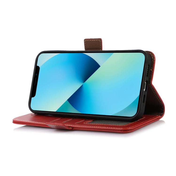 For iPhone 17 Crazy Horse Top Layer Cowhide Leather Phone Case(Red) - free shipping - PMc TechLife - Order now!