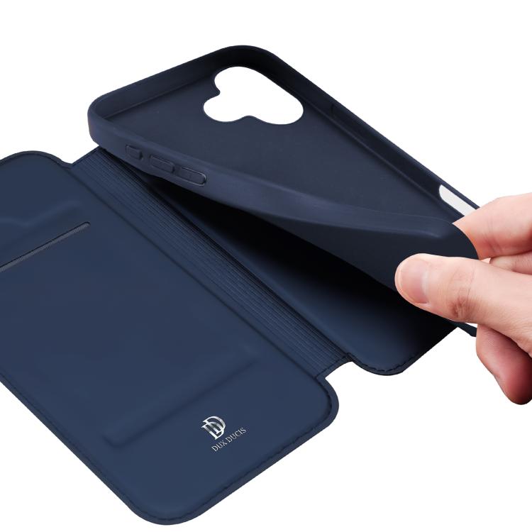 For iPhone 17 DUX DUCIS Skin Pro Series Flip Leather Phone Case(Blue) - iPhone 17 Cases by DUX DUCIS | Online Shopping South Africa | PMC TechLife | Buy Now Pay Later Mobicred