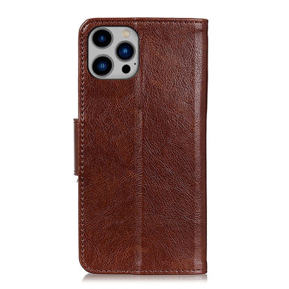 For iPhone 16 Pro Nappa Texture Leather Case(Brown) - iPhone 16 Pro Cases by PMC Jewellery | Online Shopping South Africa | PMC Jewellery | Buy Now Pay Later Mobicred